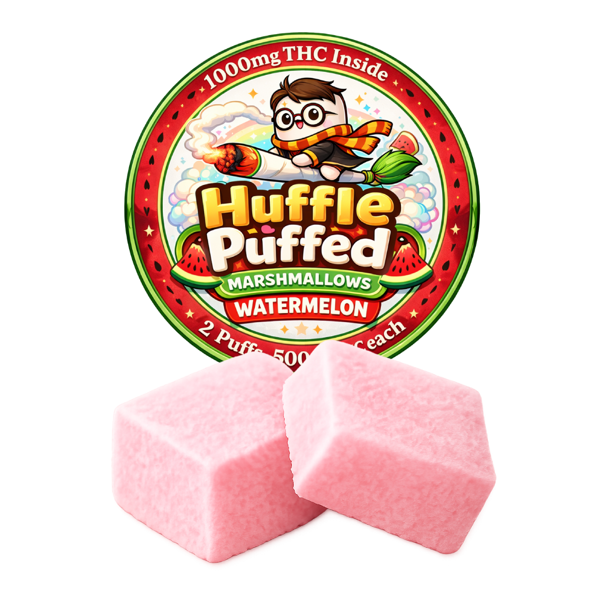 Huffle Puffed THC Marshmallows Edibles