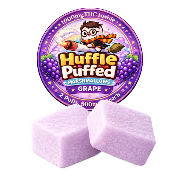 Huffle Puffed Grape Marshmallow Weed Edibles (1000MG THC)